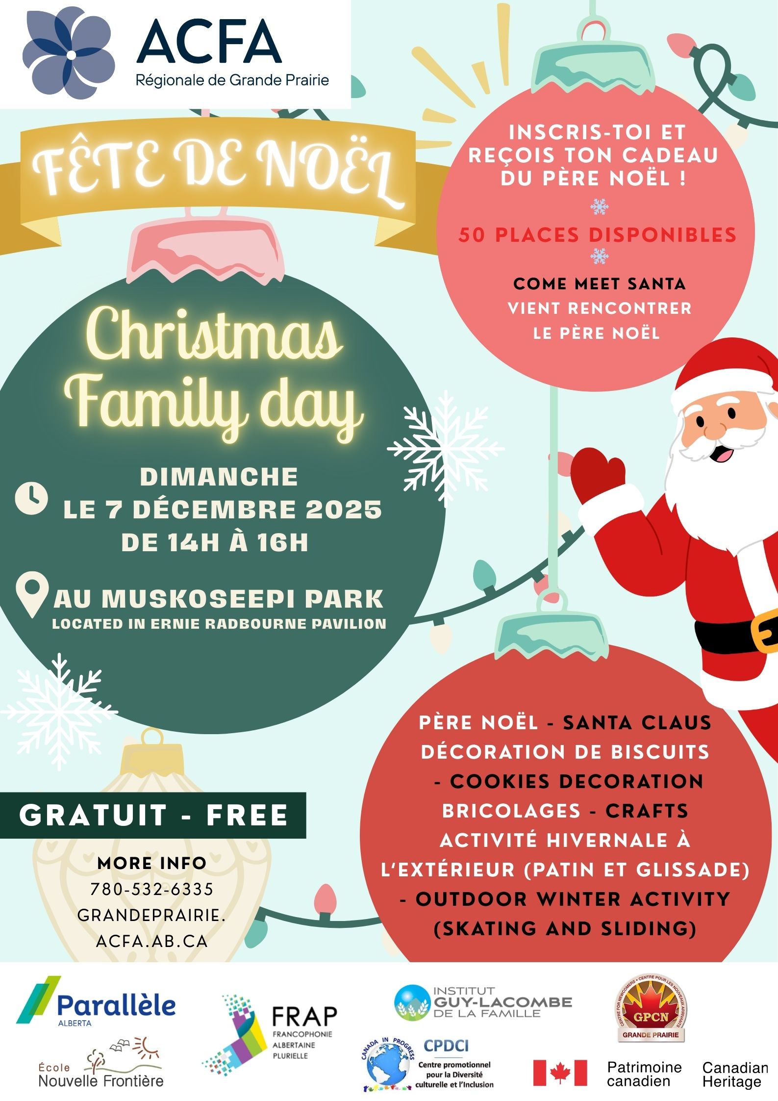 Fête de Noel des familles – Christmas Family Day – ACFA