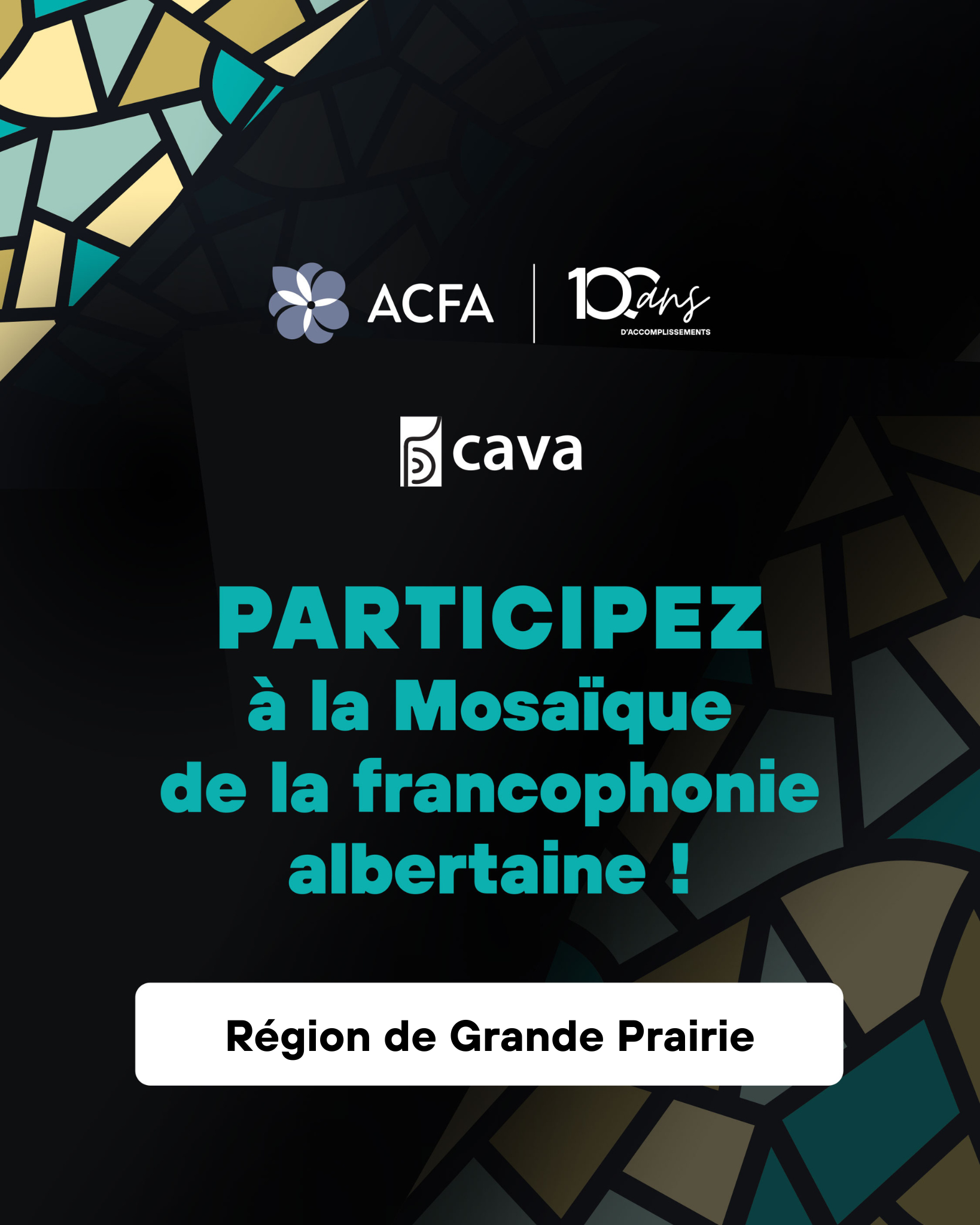Mosaique franco albertaine – Atelier 2 – ACFA