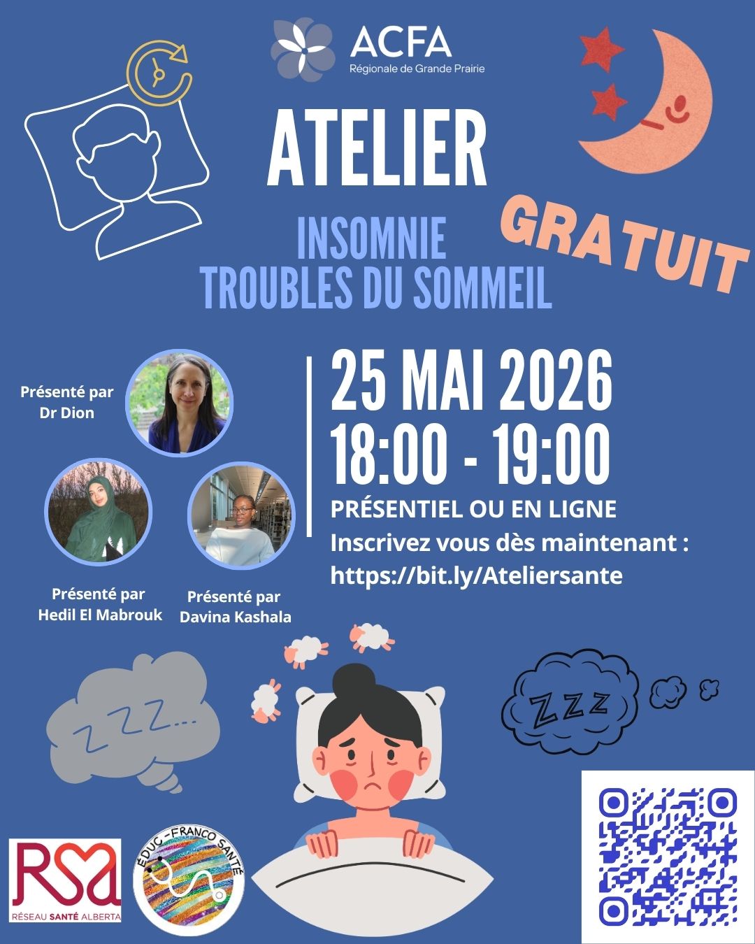 Atelier Santé – Insomnie et Troubles du sommeil – ACFA